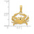 Crab Charm Pendant in 14k Yellow Gold