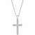 Diamond Cross Pendant Necklace (1/10 ct. t.w.) in 14k Gold or White Gold