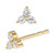 Diamond Trio Stud Earrings (1/8 ct. t.w.) in 14k Gold