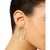 Crystal Pavé Fireball Medium Hoop Earrings, 1-5/8"