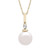 Cultured Freshwater Pearl and Diamond Accent Pendant Necklace in 14K Yellow Gold
