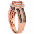 Peach Morganite (1-1/3 ct.-t.w.) & Diamond (5/8 ct. t.w.) Ring in 14k Rose Gold (Also Available White Gold or Yellow Gold)