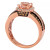 Peach Morganite (1-1/3 ct.-t.w.) & Diamond (5/8 ct. t.w.) Ring in 14k Rose Gold (Also Available White Gold or Yellow Gold)