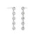 Moissanite Bezel Drop Earrings 1 ct. t.w. Diamond Equivalent in 14k White Gold