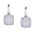 Diamond 1/4 ct. t.w. Square Cushion Leverback Earrings in Sterling Silver