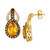 Cinnamon Citrine (1-1/2 ct. t.w.) & Diamond (1-1/6 ct. t.w.) Pear Drop Earrings in 14k Gold