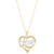 Love Heart 17" Pendant Necklace in 10k Gold