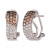 Ombré Chocolate Diamond & Nude Diamond (1-1/4 ct. t.w.) Omega Hoop Earrings in 14k Rose Gold, White Gold or Yellow Gold