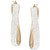 Crystal Pavé Wavy Oval Hoop Earrings