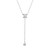 White Topaz Flower Necklace in Sterling Silver