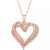 Diamond Heart Pendant 18" Necklace (1/2 ct. t.w.) in 10k White, Yellow or Rose Gold.