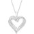 Diamond Heart Pendant 18" Necklace (1/2 ct. t.w.) in 10k White, Yellow or Rose Gold.