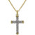 Textured Cross 22" Pendant Necklace in 14k Gold Over Sterling Silver, Created for Macy's