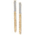 Diamond Bar Front to Back Chain Drop Earrings (1/6 ct. t.w.) in 14k Gold-Plated Sterling Silver, Created for Macy's