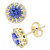EFFY® Tanzanite (9/10 ct. t.w.) & Diamond (1/3 ct. t.w.) Stud Earrings in 14k White Gold (Also available in Ruby, Emerald & Sapphire)