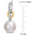 Cultured Freshwater Pearl (11mm) & Diamond (1/10 ct. t.w.) Huggie Hoop Earrings in 14k Gold & White Gold