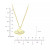 Cubic Zirconia Saturn Pendant Necklace, 13" + 2" extender