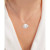 Cubic Zirconia Saturn Pendant Necklace, 13" + 2" extender