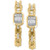 EFFY® Diamond Round & Baguette Rope Hoop Earrings (1/3 ct. t.w.) in 14k Gold