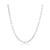 Sterling Silver 2.8mm Paper Clip Linked Chain - Rhodium Plated