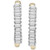 Diamond Baguette Small Hoop Earrings (1/6 ct. t.w.) in 14k  Gold, Created for Macy's