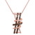 Chocolate Diamond & Vanilla Diamond Artistic Swirl 18" Pendant Necklace (1/2 ct. t.w.) in 14k Rose Gold