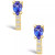 Tanzanite (3/4 Ct. t.w.) and Diamond (1/8 Ct. t.w.) Stud Earrings