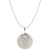 14k White Gold Necklace, Diamond Accent Letter Y Disk Pendant