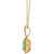 Mint Julep Quartz (2-1/6 ct. t.w.) & Diamond (3/8 ct. t.w.) Halo Pendant Necklace in 14k Gold, 18" + 2" extender