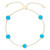 EFFY® Turquoise (6mm) Bolo Bracelet in 14k Gold