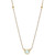 Australian Opal Bezel Solitaire Pendant Necklace in 14k Gold, 14" + 2" extender
