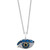 EFFY® Multi-Gemstone Eye 18" Pendant Necklace (1-1/3 ct. t.w.) in Sterling Silver & 14k Gold-Plate
