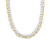 Cultured Freshwater Pearl (7-7-1/2mm) & Paperclip Link Layered 18" Statement Necklace in 18k Gold-Plated Sterling Silver
