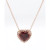 Amethyst (3 ct. t.w.) & White Topaz (1/3 ct. t.w.) Heart Halo 18" Pendant Necklace in Rose Gold-Plated Sterling Silver (Also in Pink Amethyst & Garnet)