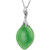 Jade 18" Pendant Necklace in Sterling Silver