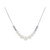 Cultured Freshwater Pearl (4-6mm) & Textured Bead 18" Statement Necklace in Sterling Silver