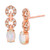 Neopolitan Opal (3/8 ct. t.w.) & Nude Diamond (1/4 ct. t.w.) Stud Earrings in 14k Rose Gold