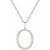 Diamond Initial 18" Pendant Necklace (1/6 to 1/3 ct. t.w.) in 14k White Gold