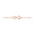 10K Rose Gold Plated Amethyst and Diamond Oval Halo Necklace