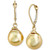 Cultured Golden South Sea Pearl (10mm) Drop Earrings in 14k Gold