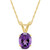 Amethyst Pendant Necklace (1-1/5 ct.t.w) in 14K Yellow Gold