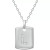 Cubic Zirconia Initial Dog Tag Pendant Necklace in Sterling Silver, 16" + 2" extender, Created for Macy's