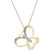 Diamond Accent Butterfly Pendant Necklace in 10k Gold