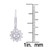 Diamond 1/4 ct. t.w. Flower Miracle Plate Leverback Earrings in Sterling Silver
