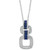 EFFY® Sapphire (5/8 ct. t.w.) & Diamond (3/8 ct. t.w.) 18" Pendant Necklace in 14k White Gold