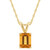 Citrine (1-5/8 ct.t.w) Pendant Necklace in 14K Yellow Gold