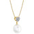 Cultured Freshwater Pearl (10mm) & Diamond Accent 18" Pendant Necklace in 14k Gold