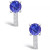 Tanzanite (1-5/8 Ct. t.w.) and Diamond (1/8 Ct. t.w.) Stud Earrings
