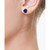 EFFY® Sapphire Stud Earrings (1-5/8 ct. t.w.) in 14k White Gold