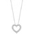 Diamond Heart 18" Pendant Necklace (3 ct. t.w.) in 14k White Gold